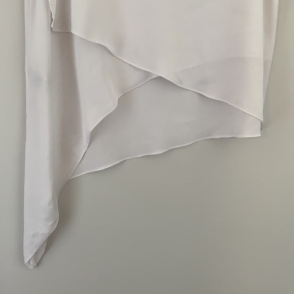 BCBGMaxAzria Nikko White Asymmetrical Blouse - Picture 8 of 9
